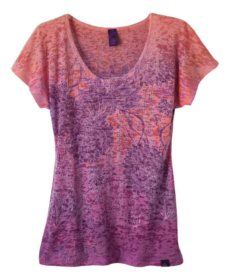 Womens Prana Lotus Top Short Sleeve Non-Technical Tops