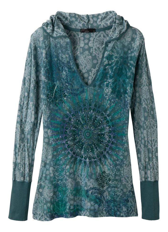 Womens Prana Rapture Hoodie Long Sleeve Non-Technical Tops