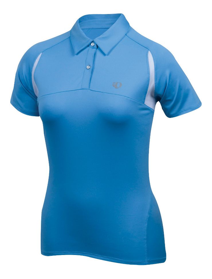 Womens Pearl Izumi Divide Polo Short Sleeve Technical Tops