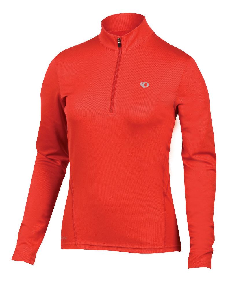 Womens Pearl Izumi Long Sleeve InfiniT Long Sleeve 1/2 Zip Technical Tops