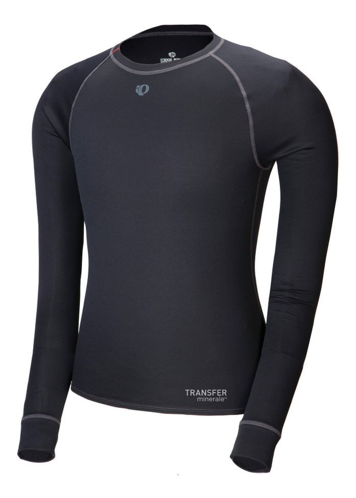Mens Pearl Izumi Transfer Long Sleeve Baselayer No Zip Technical Tops