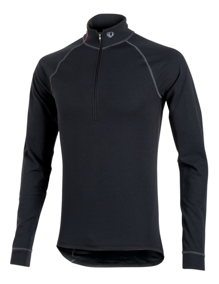 Mens Pearl Izumi Transfer Zip-Neck Long Sleeve Baselayer 1/2 Zip Technical Tops