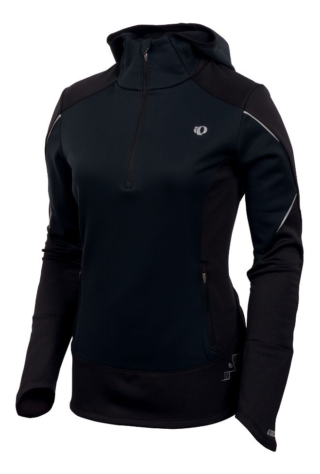 Womens Pearl Izumi Infinity Windblocking Hoody Long Sleeve 1/2 Zip Technical Tops