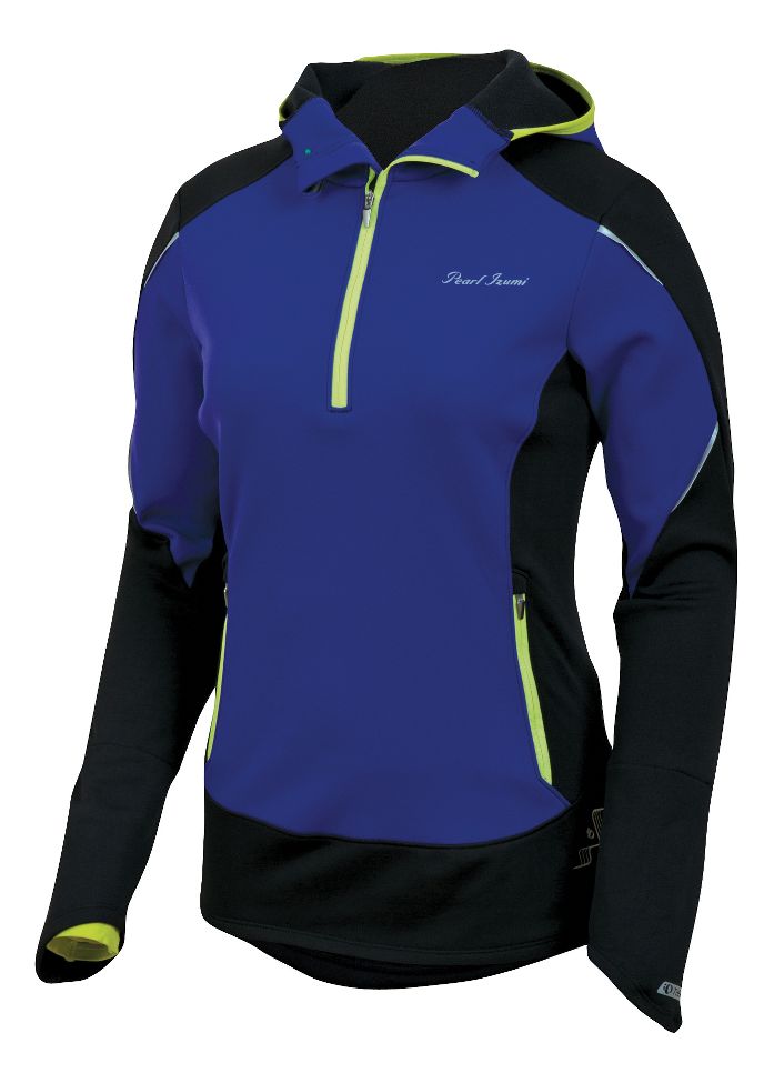 Womens Pearl Izumi Infinity Windblocking Hoody Long Sleeve 1/2 Zip Technical Tops