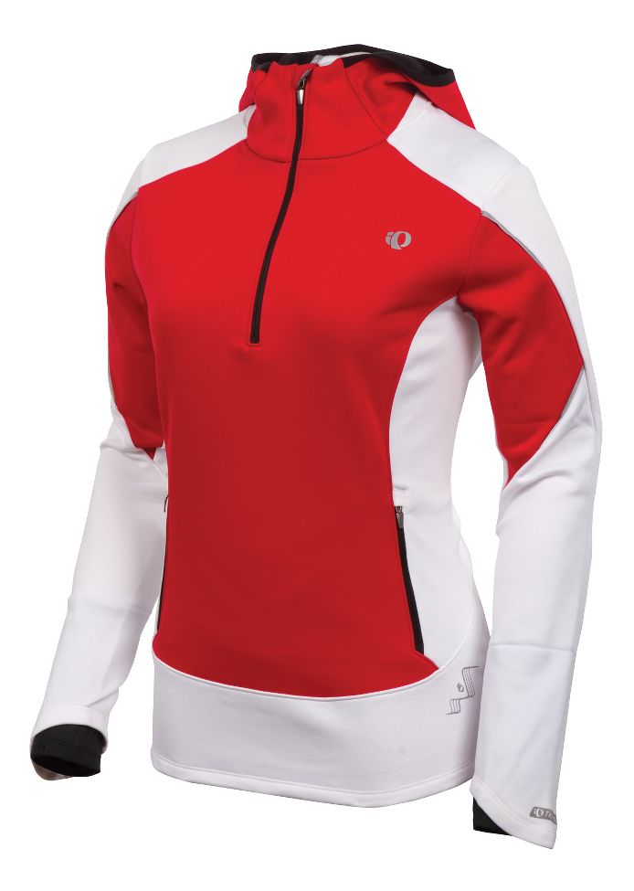 Womens Pearl Izumi Infinity Windblocking Hoody Long Sleeve 1/2 Zip Technical Tops