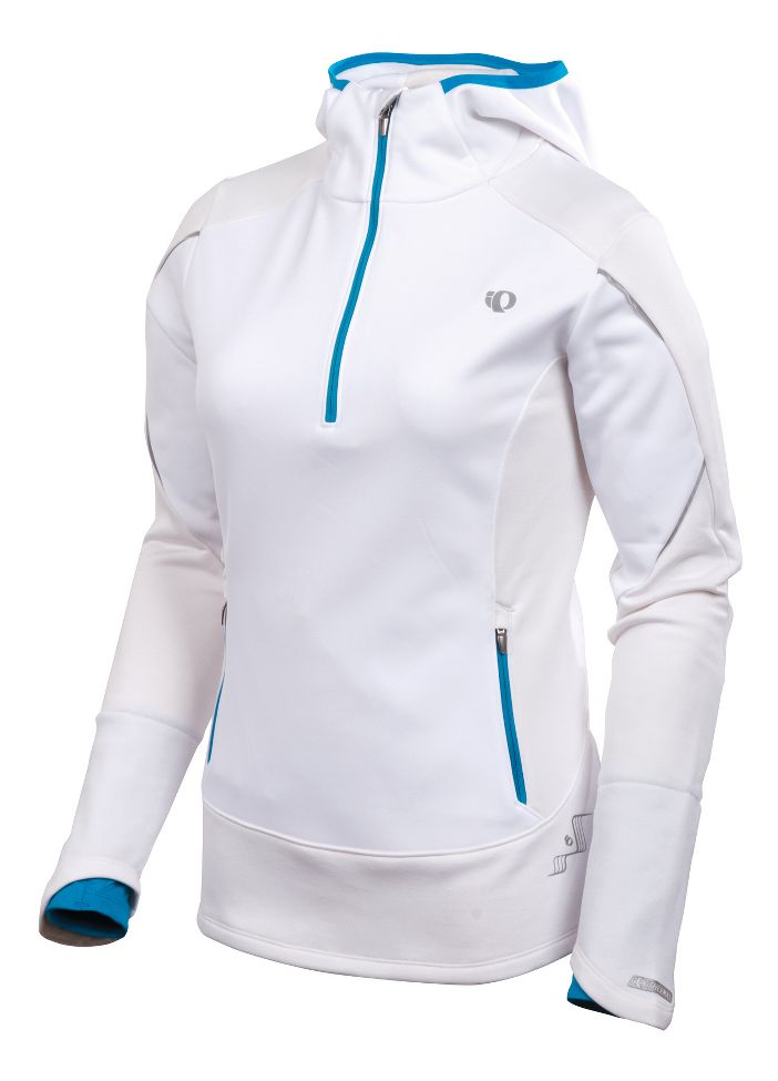 Womens Pearl Izumi Infinity Windblocking Hoody Long Sleeve 1/2 Zip Technical Tops