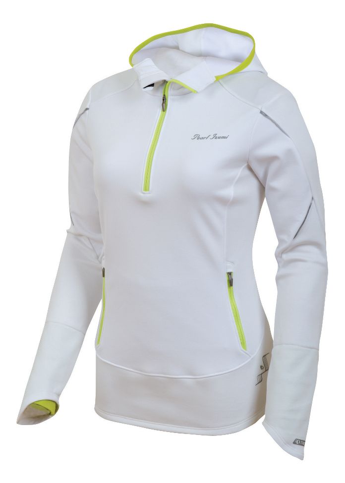 Womens Pearl Izumi Infinity Windblocking Hoody Long Sleeve 1/2 Zip Technical Tops