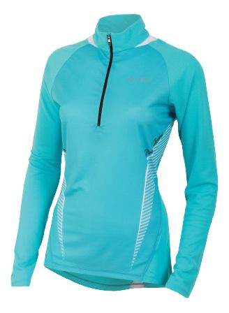 Womens Pearl Izumi Fly In-R-Cool Long Sleeve 1/2 Zip Technical Tops
