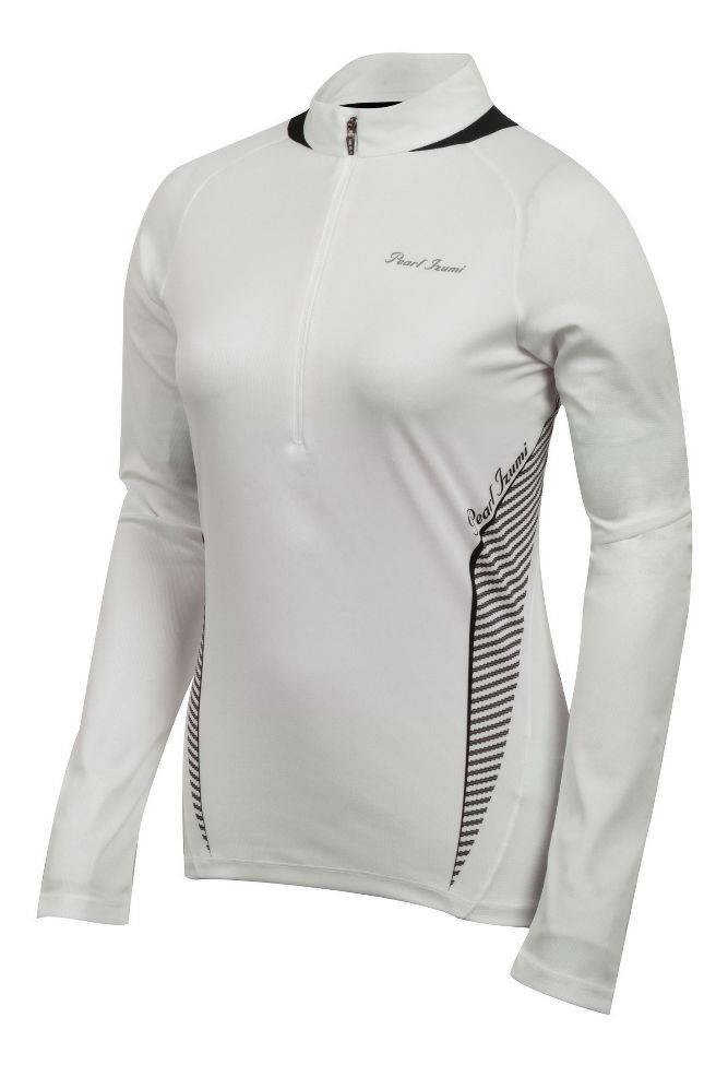 Womens Pearl Izumi Fly In-R-Cool Long Sleeve 1/2 Zip Technical Tops
