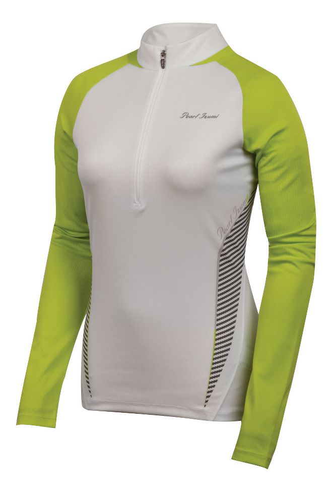 Womens Pearl Izumi Fly In-R-Cool Long Sleeve 1/2 Zip Technical Tops