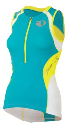 Womens Pearl Izumi Elite In-R-Cool Tri SL Jersey Sleeveless Technical Tops