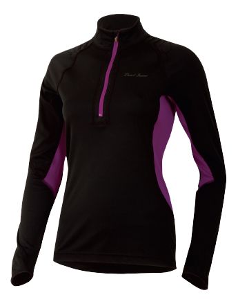 Womens Pearl Izumi Ultra Inside-Out Long Sleeve 1/2 Zip Technical Tops