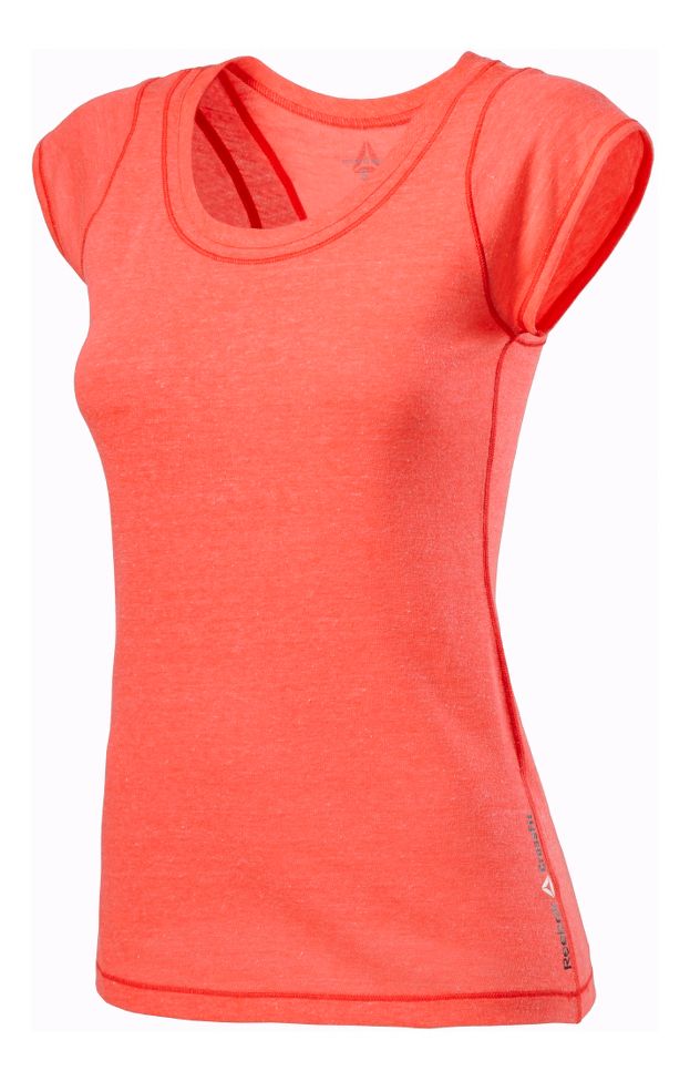 Womens Reebok CrossFit Tri Blend Performance Tech Tee Short Sleeve Technical Tops