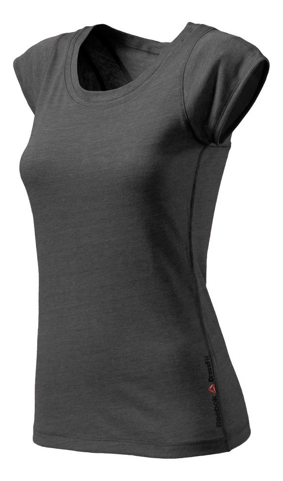 Womens Reebok CrossFit Tri Blend Performance Tech Tee Short Sleeve Technical Tops