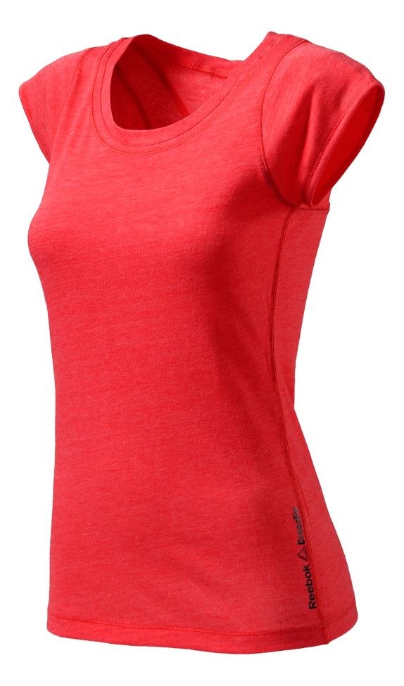 Womens Reebok CrossFit Tri Blend Performance Tech Tee Short Sleeve Technical Tops