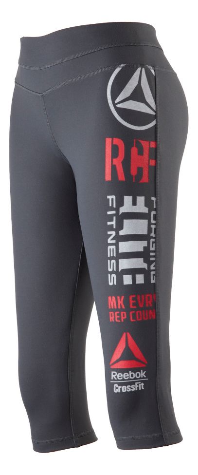 Womens Reebok CrossFit Performance Graphic Capri Tights