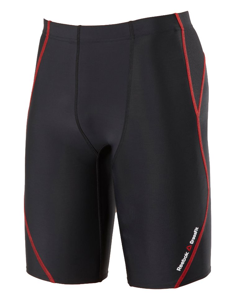 Mens Reebok Men's CrossFit Compression Fitted Shorts