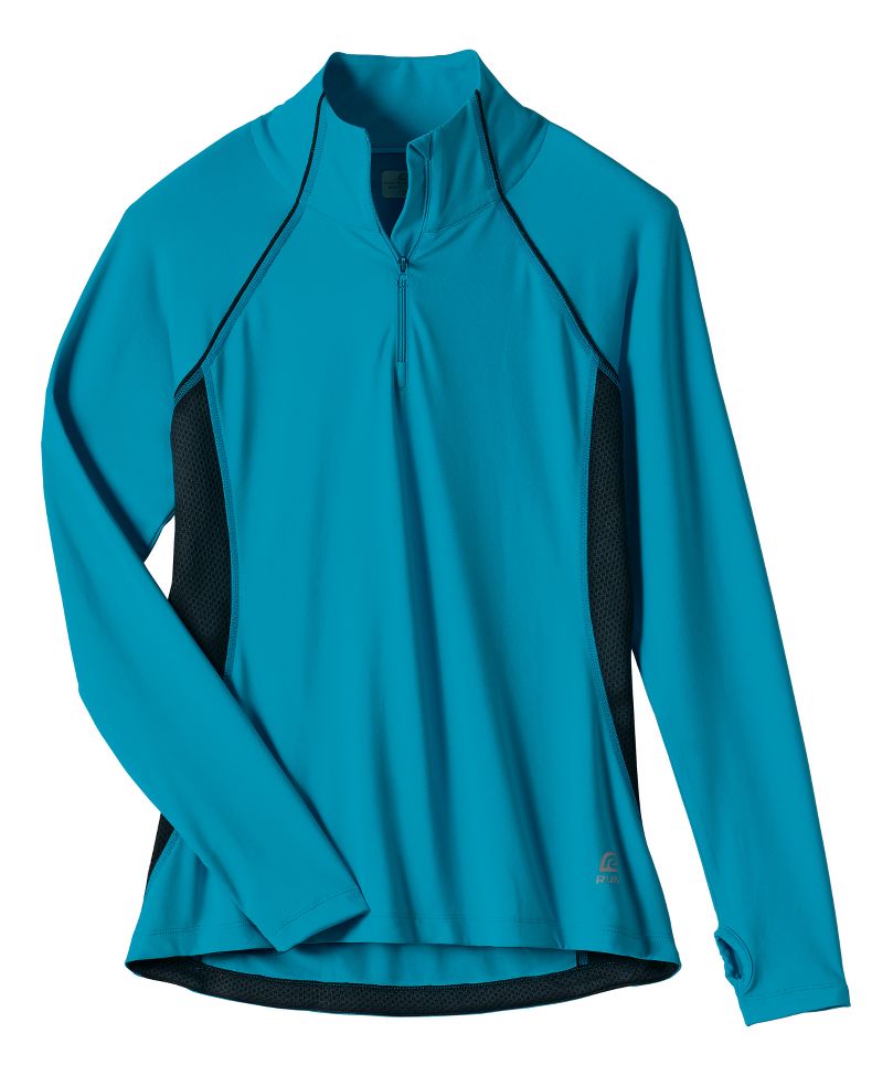 Womens Road Runner Sports Pro Velocity 1/2 Zip Long Sleeve 1/2 Zip Technical Tops
