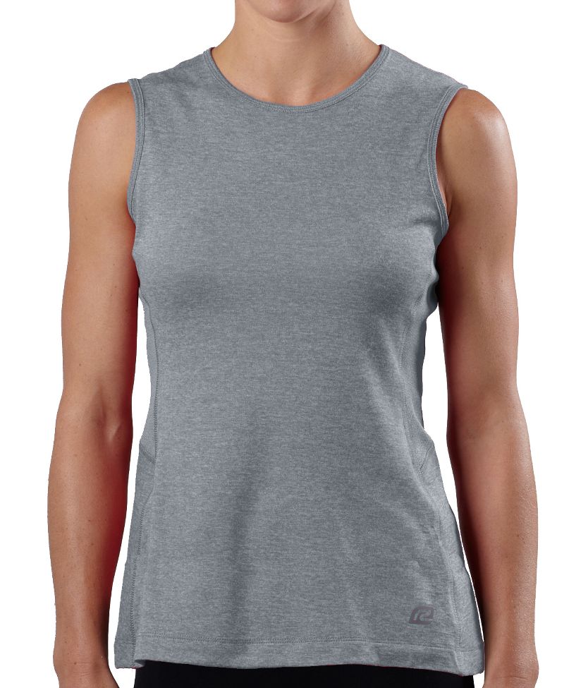 Womens Road Runner Sports Run, Walk, Play Crew Sleeveless Technical Tops