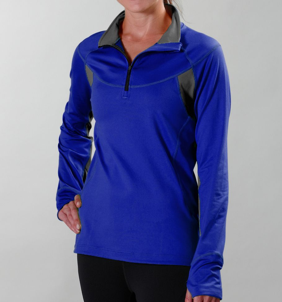 Womens Road Runner Sports Day Dream Long Sleeve 1/2 Zip Technical Tops