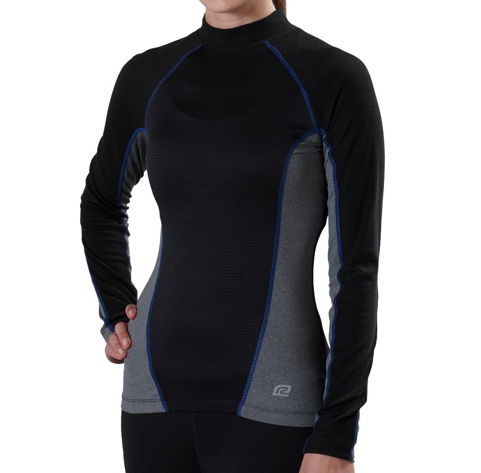 Womens Road Runner Sports Super Charged Mock Long Sleeve No Zip Technical Tops