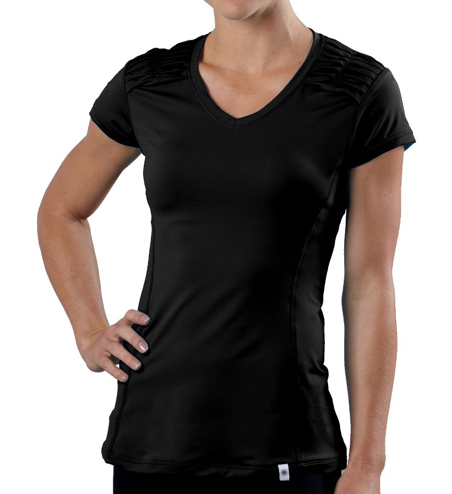 Womens Road Runner Sports Sleek & Chic Short Sleeve Technical Tops