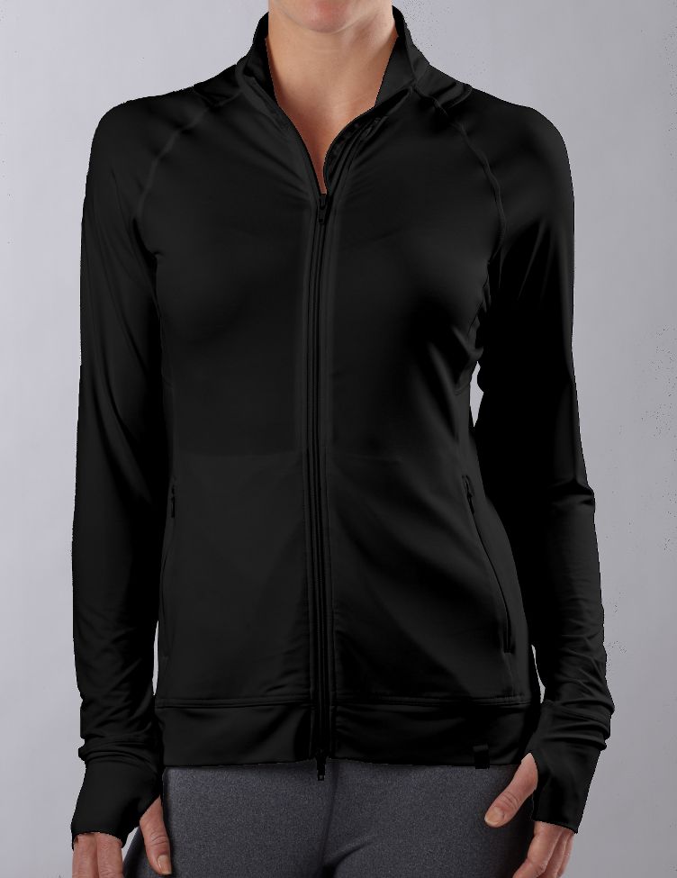 Womens Road Runner Sports Sleek & Chic Warm-Up Unhooded Jackets
