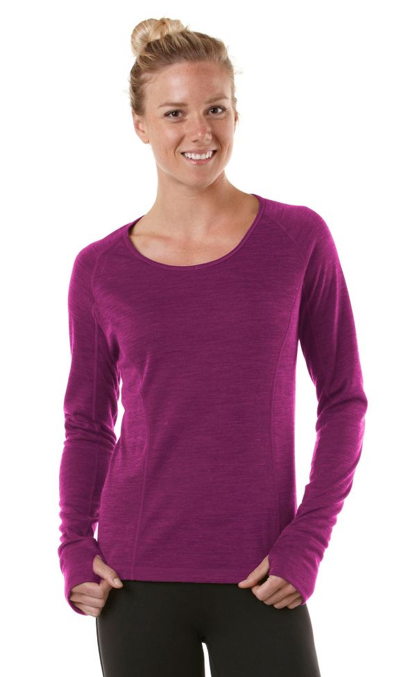 Womens R-Gear Total Softy Wool Long Sleeve No Zip Technical Tops