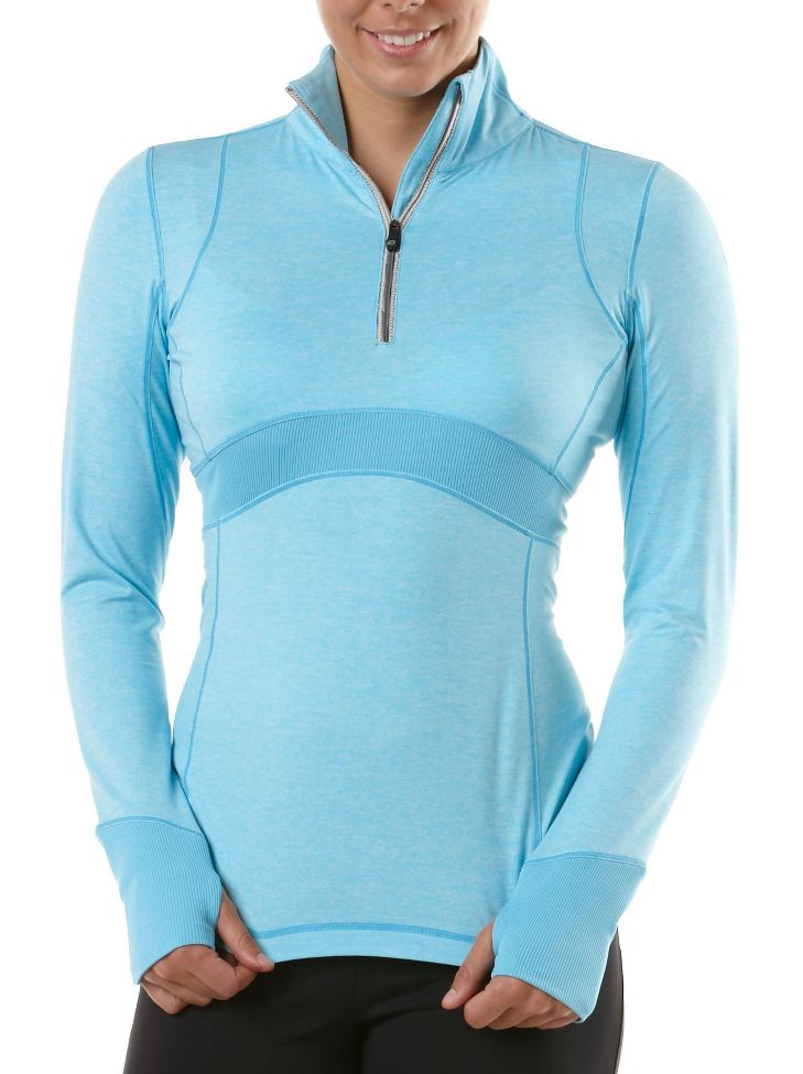 Womens R-Gear Work It Long Sleeve 1/2 Zip Technical Tops