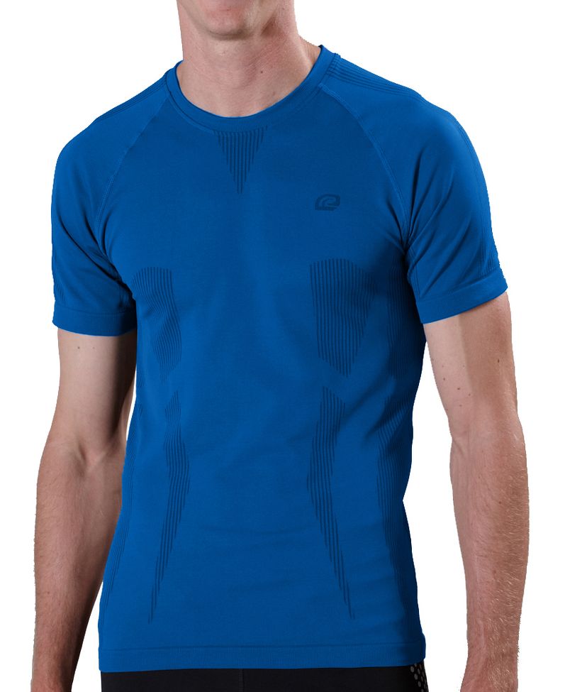 Mens Road Runner Sports Feel Great Seamless Short Sleeve Technical Tops