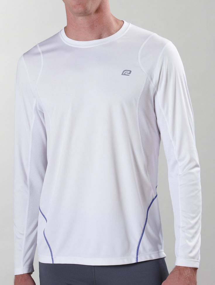 Mens Road Runner Sports Flash Forward Long Sleeve No Zip Technical Tops
