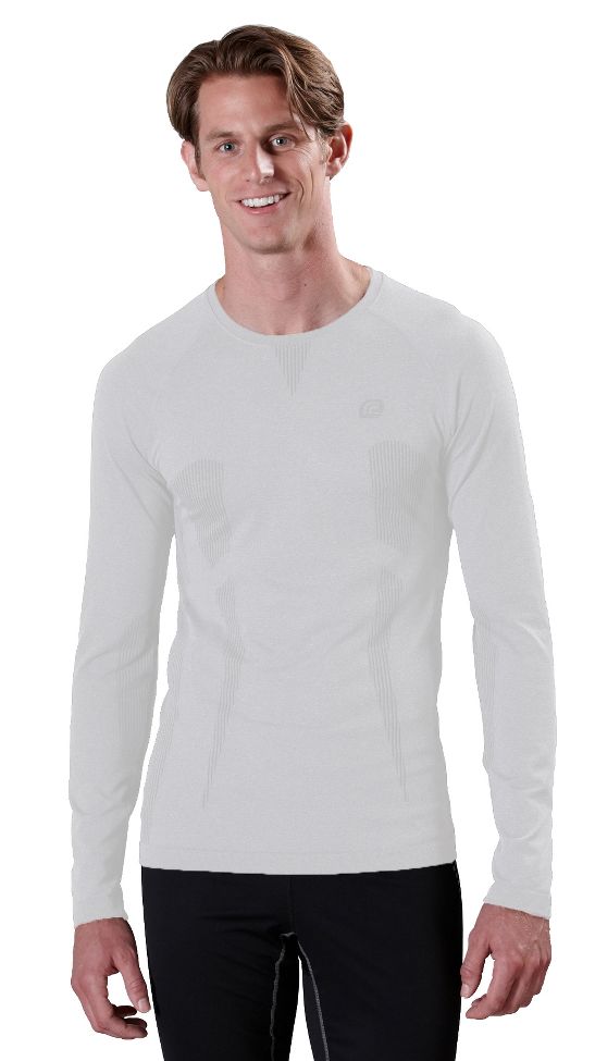 Mens Road Runner Sports Feel Great Seamless Long Sleeve No Zip Technical Tops