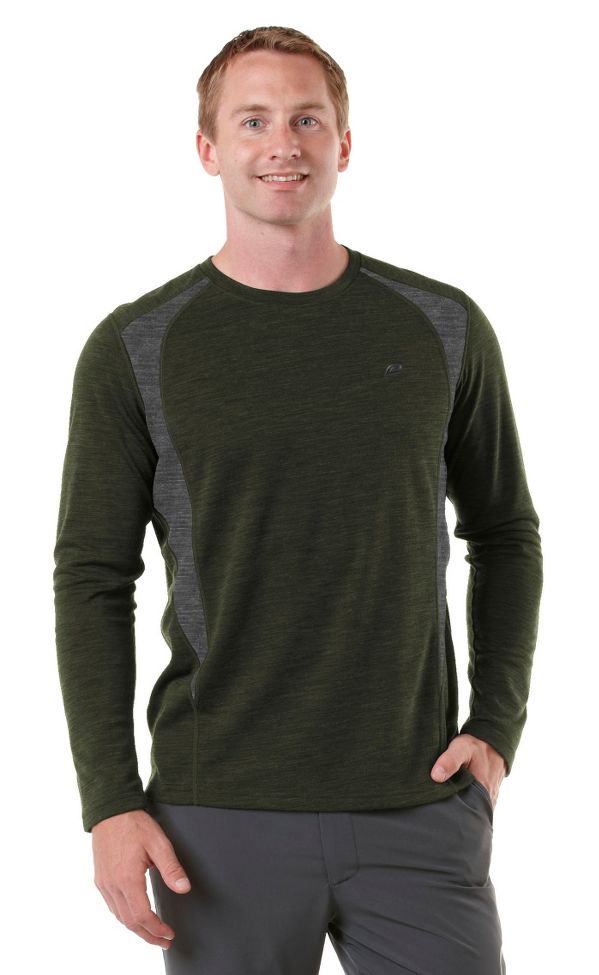 Mens R-Gear Any Weather Wool Long Sleeve No Zip Technical Tops