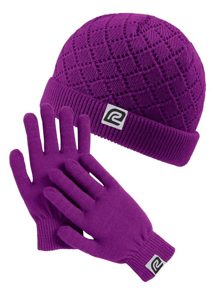 Womens Road Runner Sports Cute N Cozy Hat & Glove Set Headwear