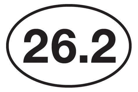 Runner Stickers 26.2 Sticker Fitness Equipment