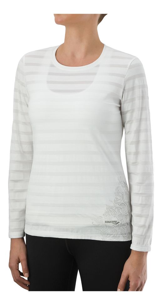 Womens Saucony Lexi Long Sleeve No Zip Technical Tops