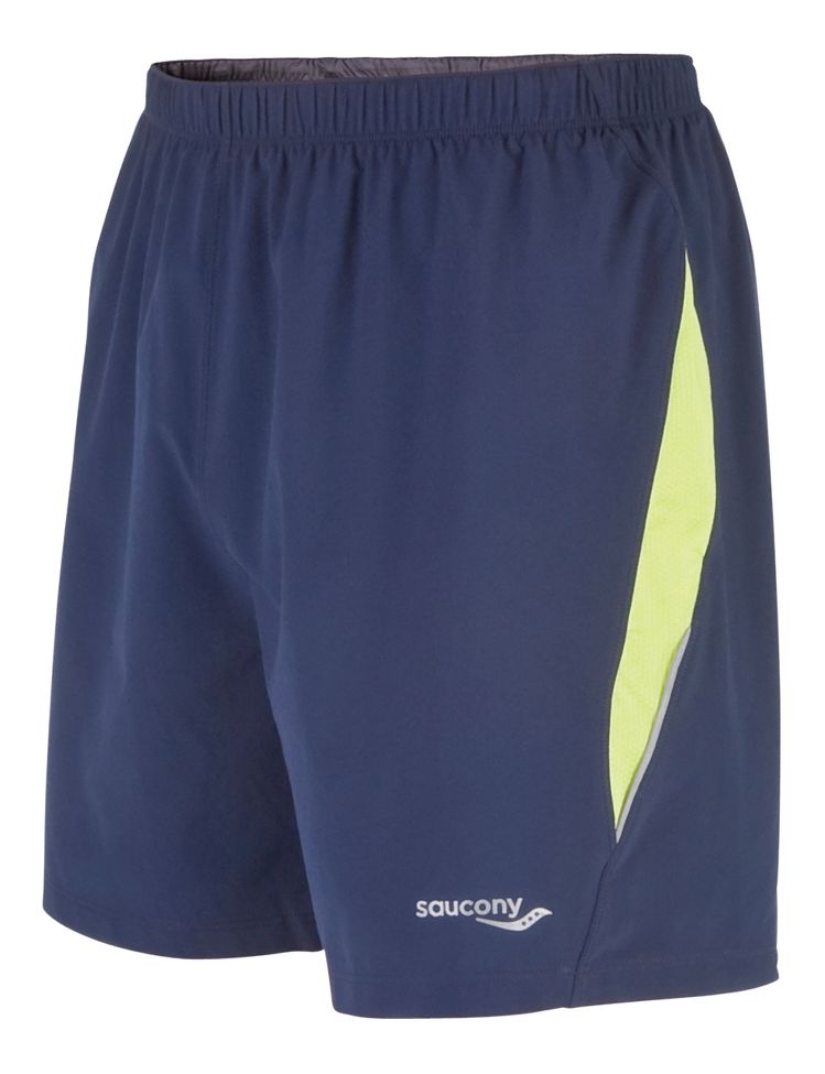 Mens Saucony Run Lux II Lined Shorts