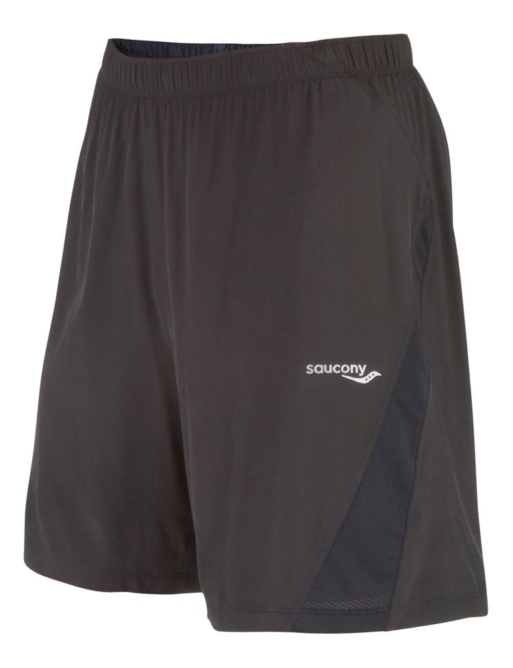 Mens Saucony Interval 2-1 Lined Shorts