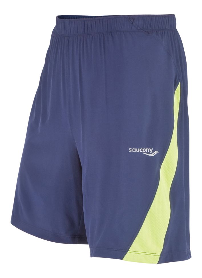 Mens Saucony Interval 2-1 Lined Shorts