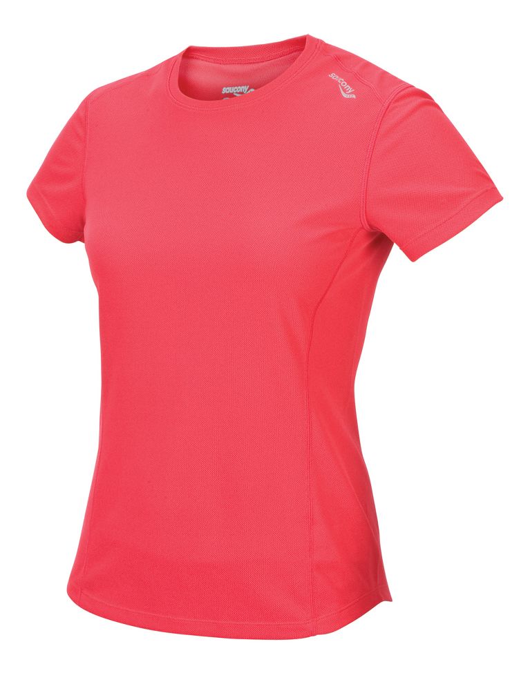 Womens Saucony Hydramax Short Sleeve Technical Tops