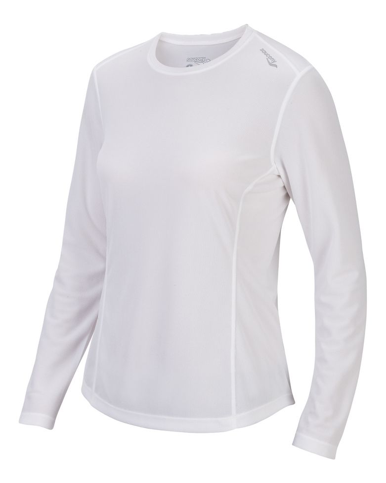 Womens Saucony Hydramax Long Sleeve No Zip Technical Tops