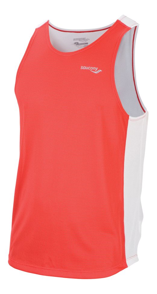 Mens Saucony Hydralite Singlet Tanks Technical Tops