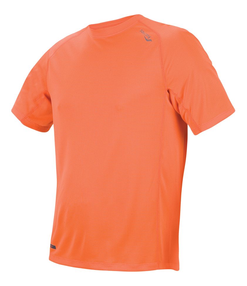 Mens Saucony Hydralite Short Sleeve Technical Tops