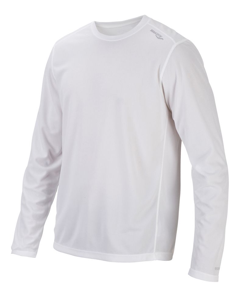 Mens Saucony Hydramax Long Sleeve No Zip Technical Tops