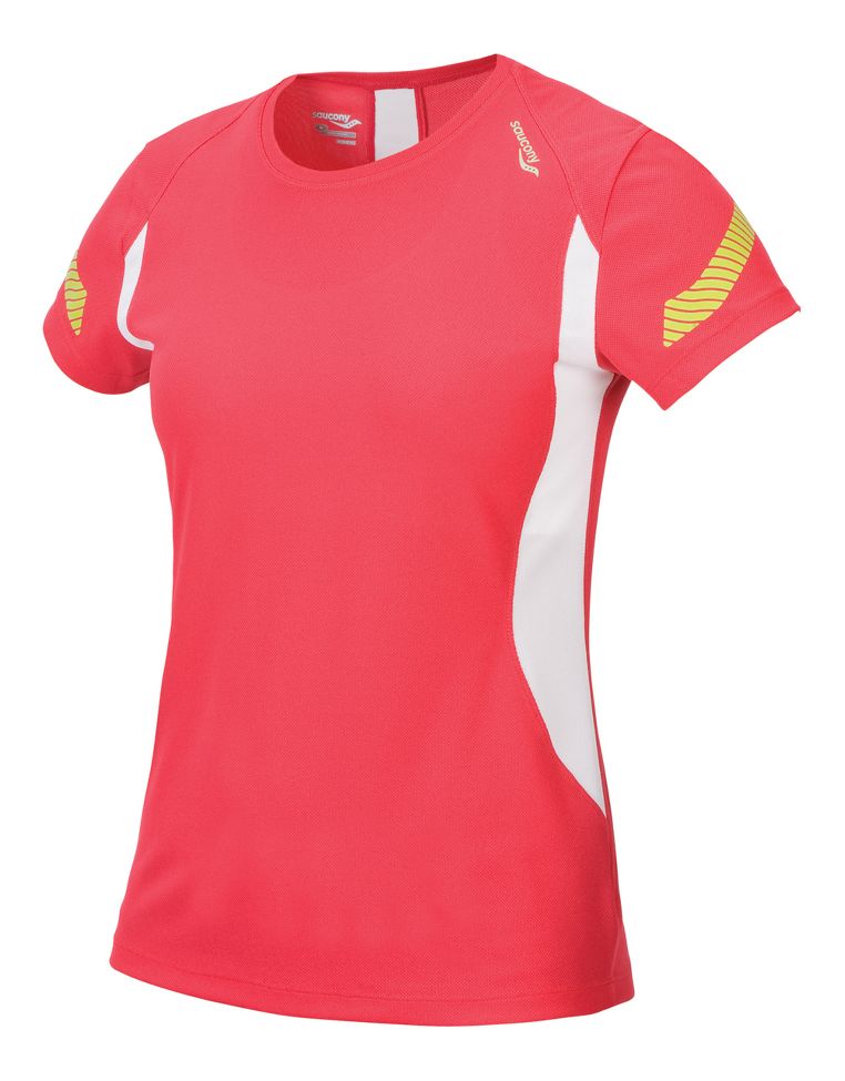 Womens Saucony Kinvara Short Sleeve Technical Tops