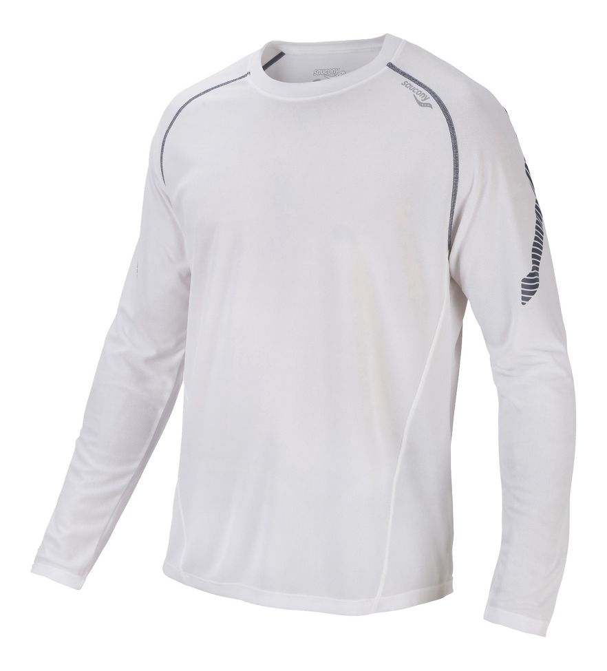 Mens Saucony Kinvara Longsleeve No Zip Technical Tops