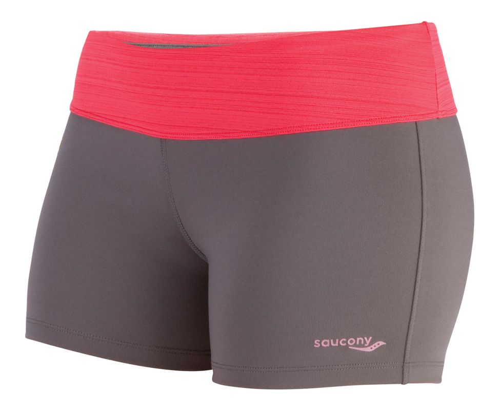 Womens Saucony Run LX Tight Fitted Shorts