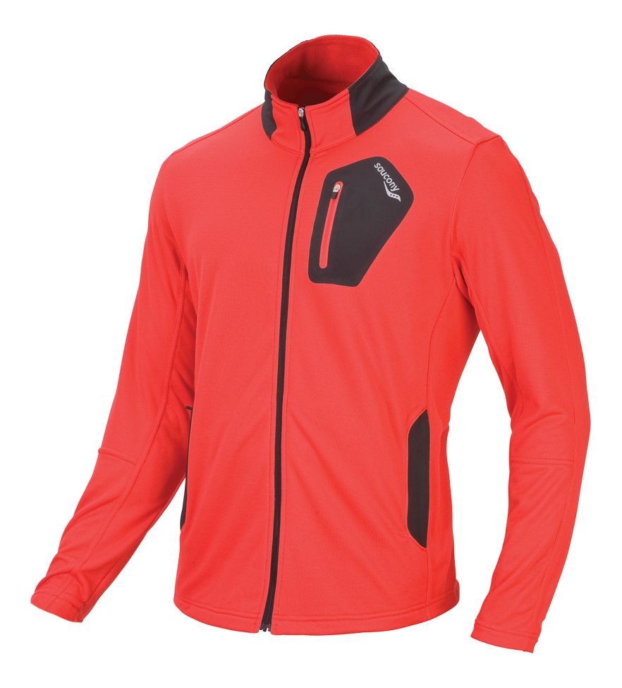 Womens Saucony T-Grid RX Fleece Running Jackets