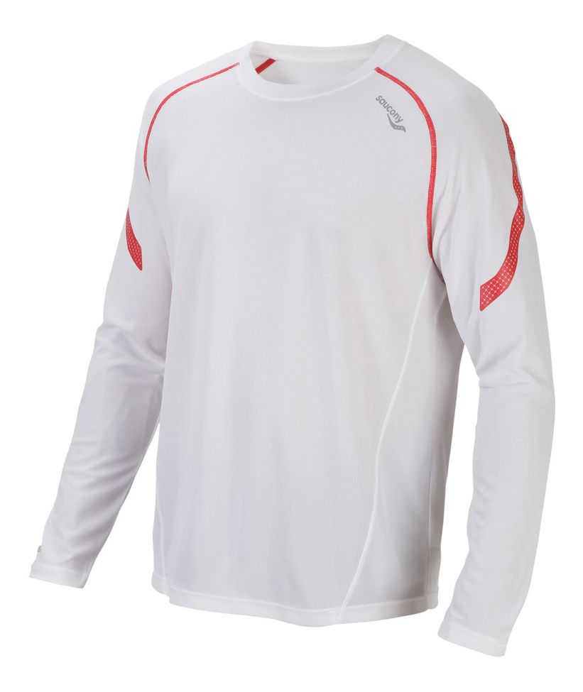 Mens Saucony Run Strong Long Sleeve No Zip Technical Tops