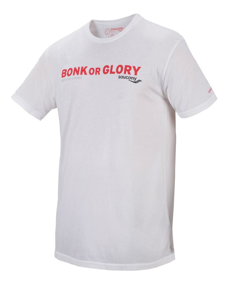 Mens Saucony Bonk or Glory Tee Short Sleeve Technical Tops
